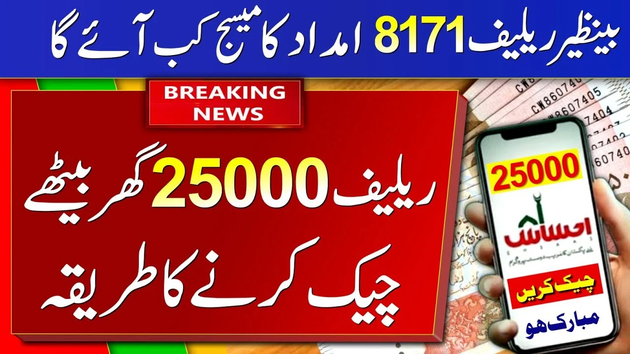 8171 CNIC Check Online Ehsaas Program 25000